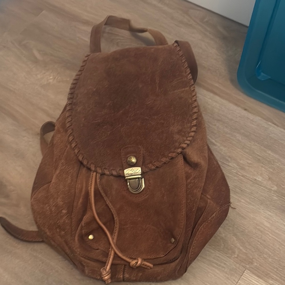 Patricia Nash Brown Leather Backpack
